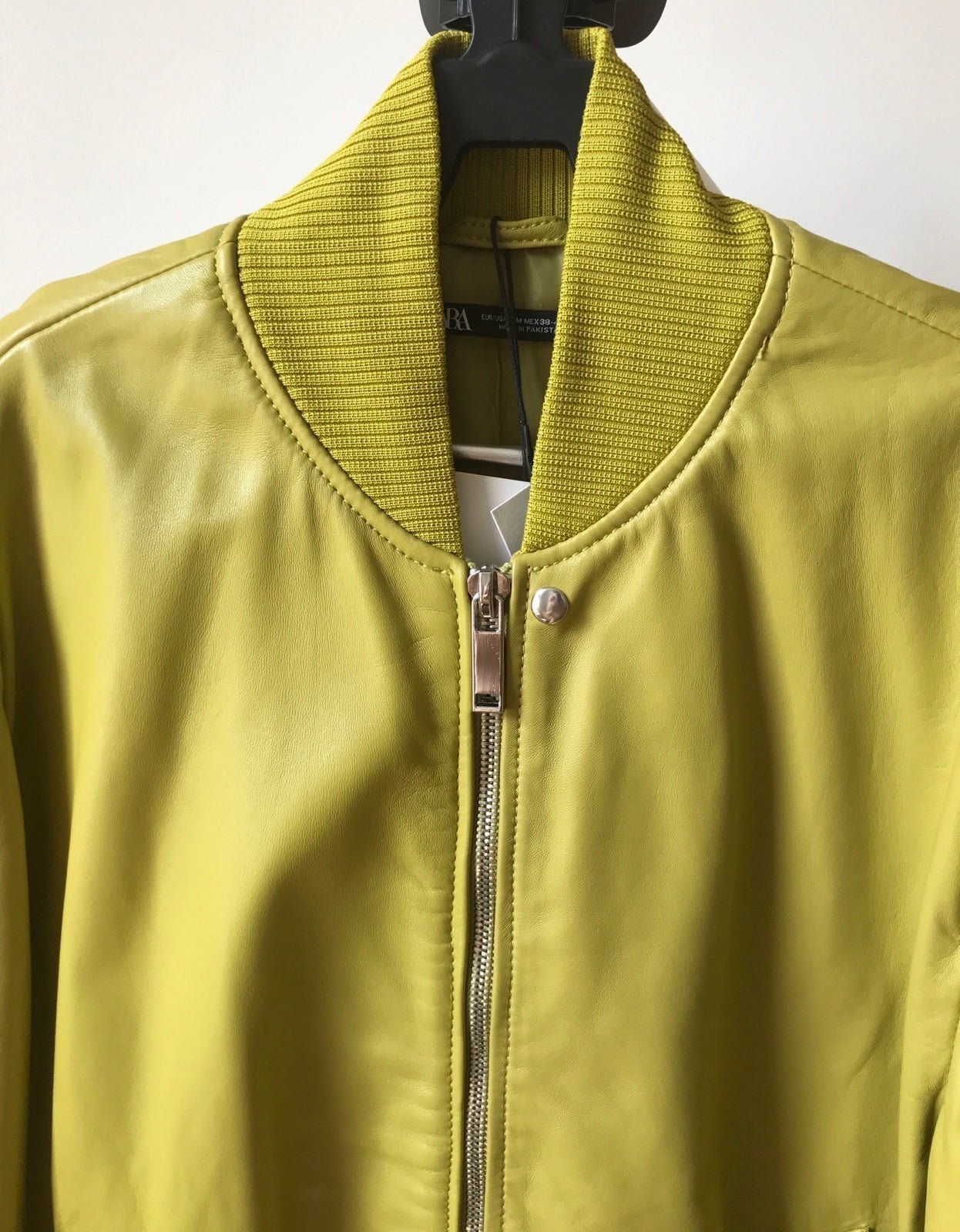 Zara man leather bomber jacket- New condition size S-M