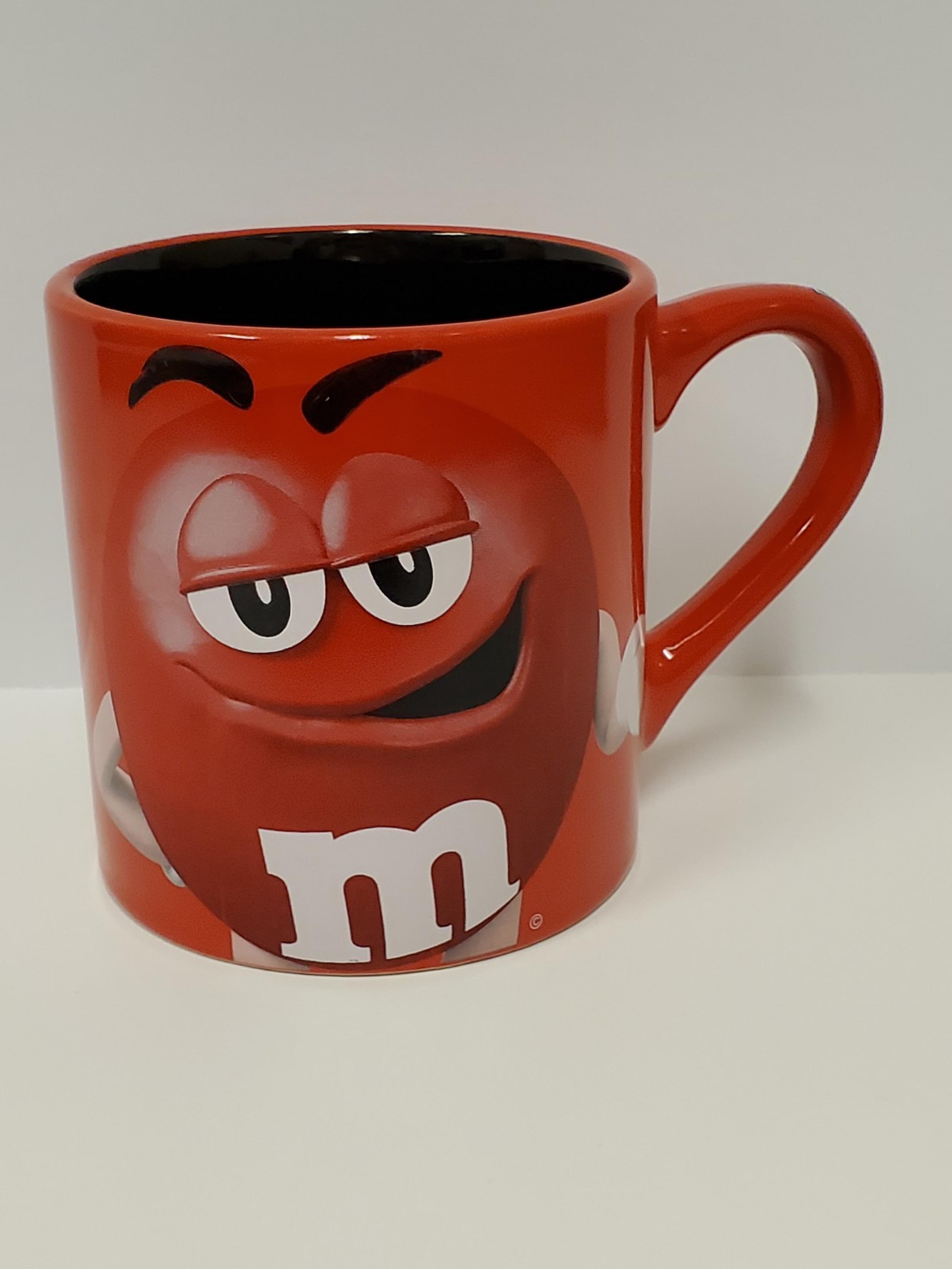 M&M Red Large Coffee Mug Cup Mars Ceramic 2016