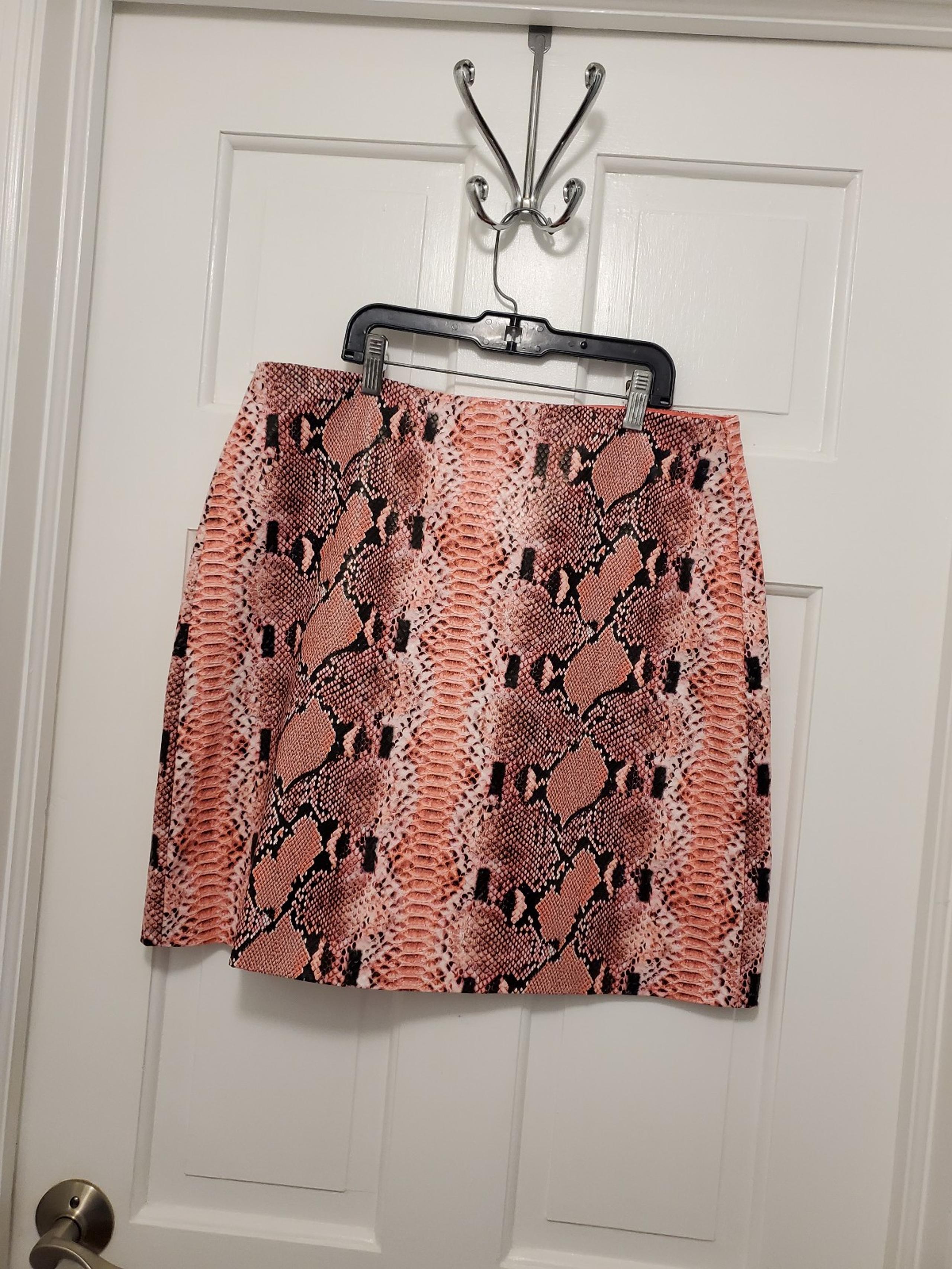 Endless Rose Snakeprint Faux Leather Mini Skirt Size XL
