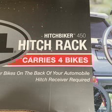 Bell Hitchbiker 450 4-Bike Hitch Rack with Stability , Black  New