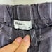 Allen Allen Women's Cropped Pants Blue White Loose Elastic Waist 100% Linen Sz M