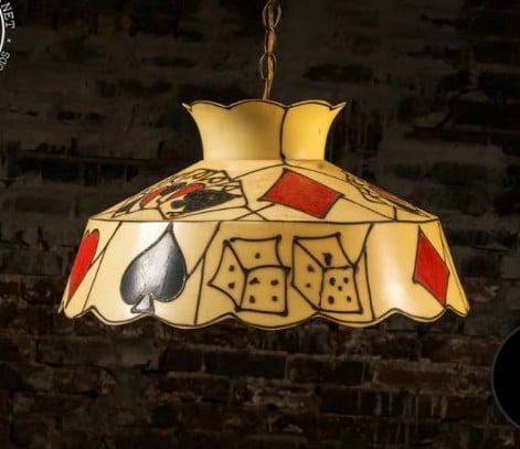 Vintage Billard Fiberglass hanging light