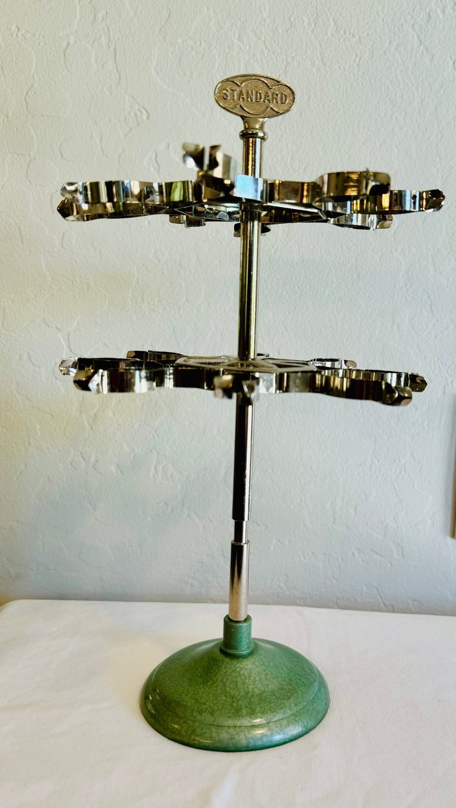 vintage standard turnstile rubber stamp holder