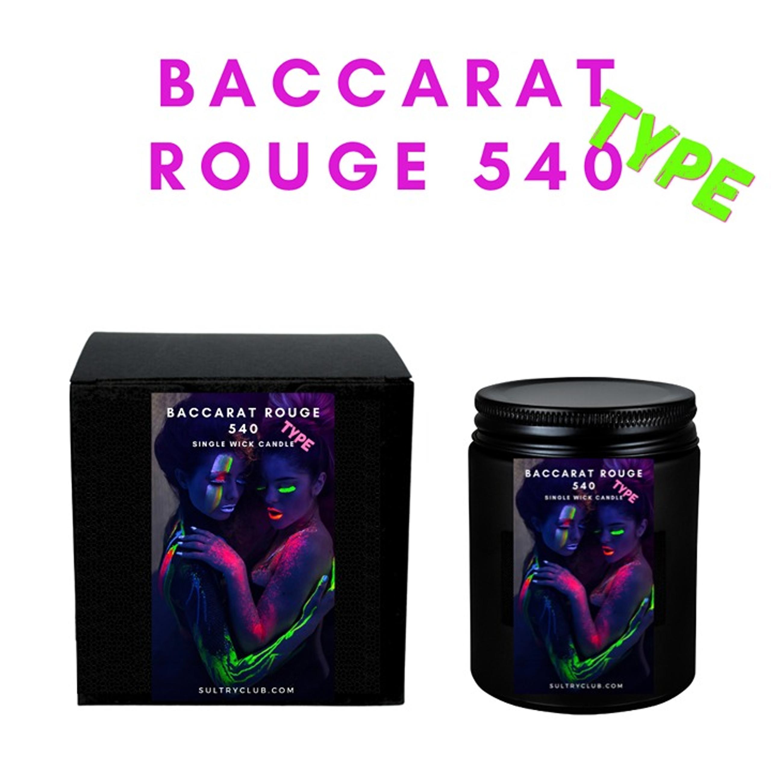Baccarat Rouge 540 Type Single Wick Candle
