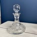 Crystal Cordial Set 6 Pieces Ships Decanter Globe Stopper 4 Glasses