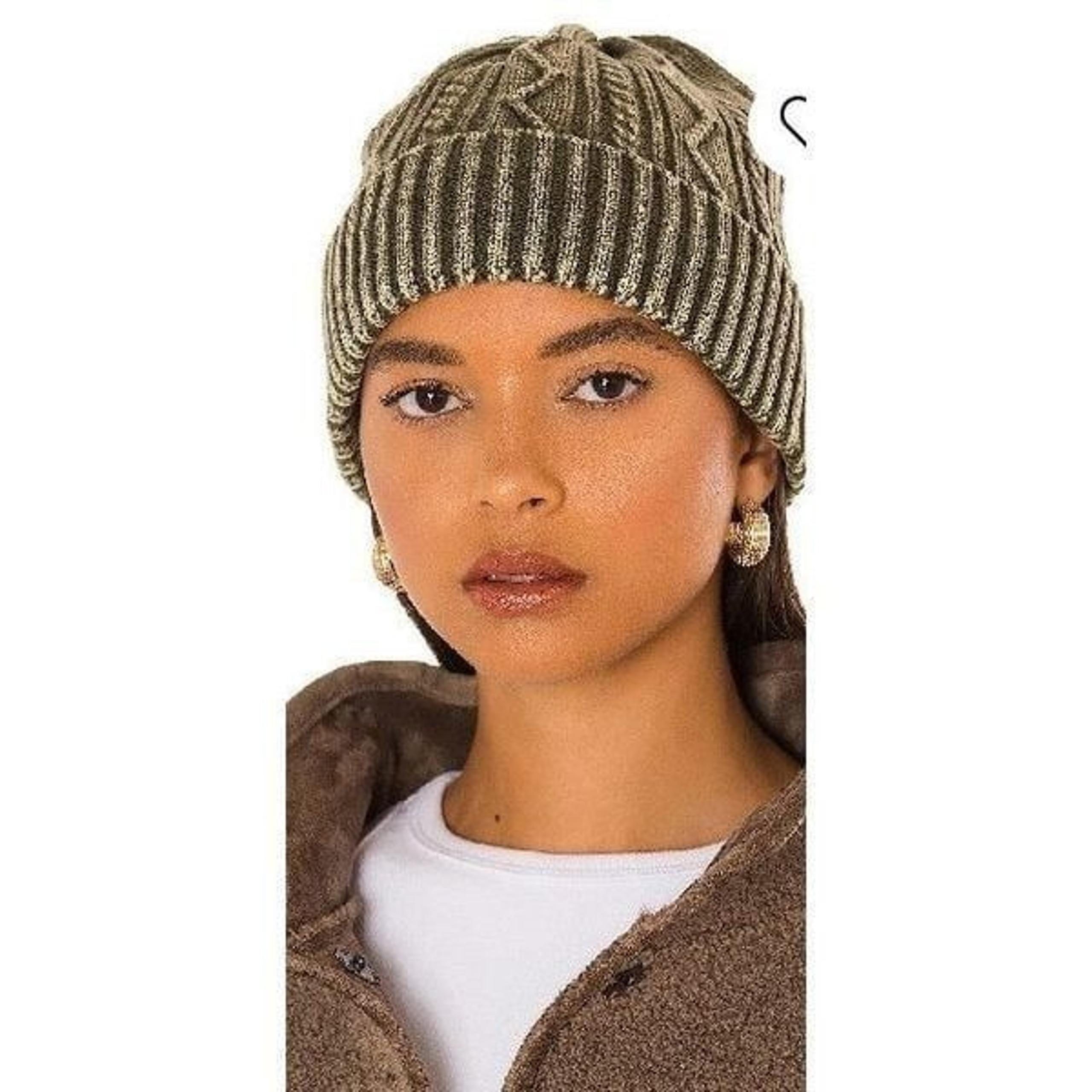 Free People Stormi Washed Cable Beanie