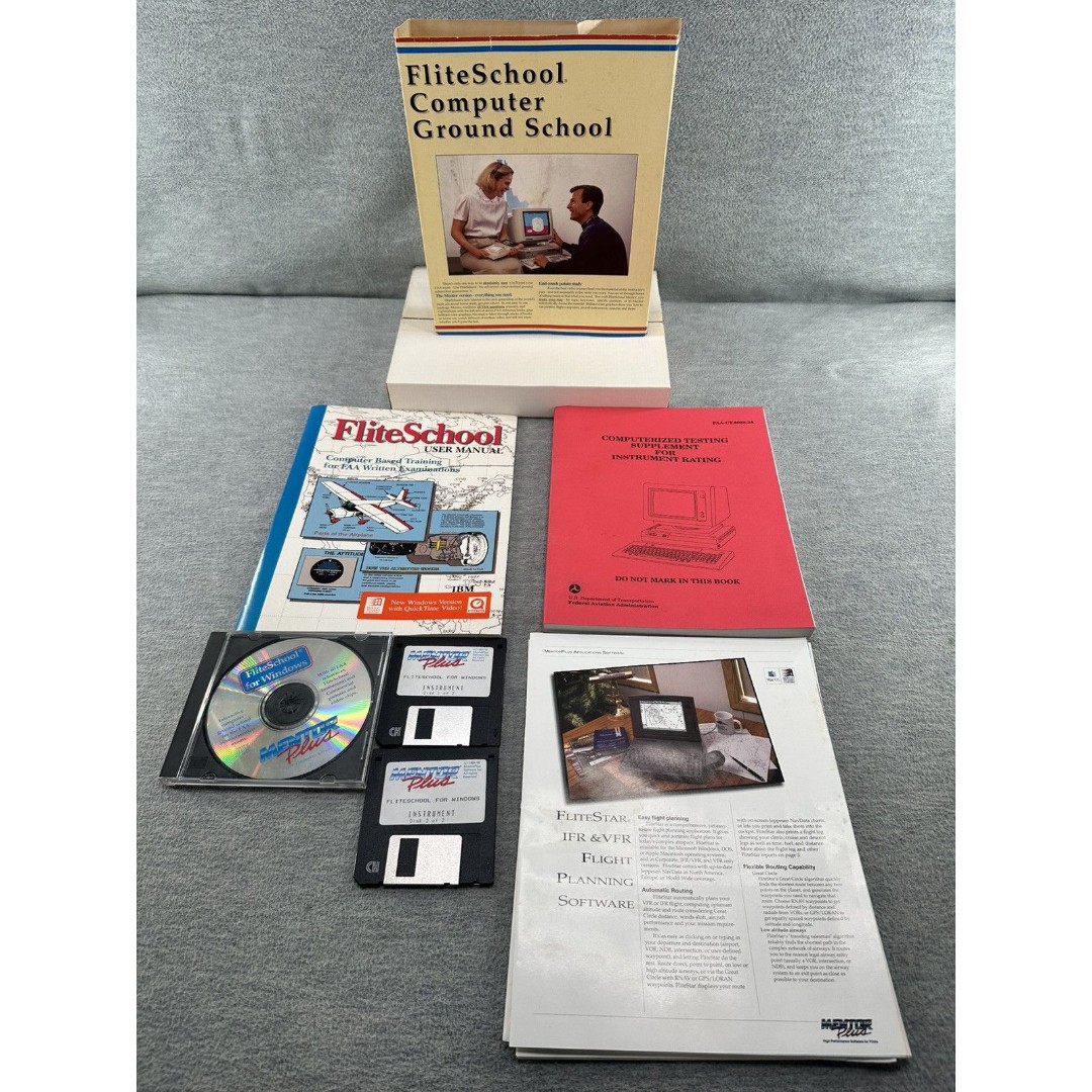 FLITESTAR - Vintage Windows Mentor Plus Manual Disk/CD E