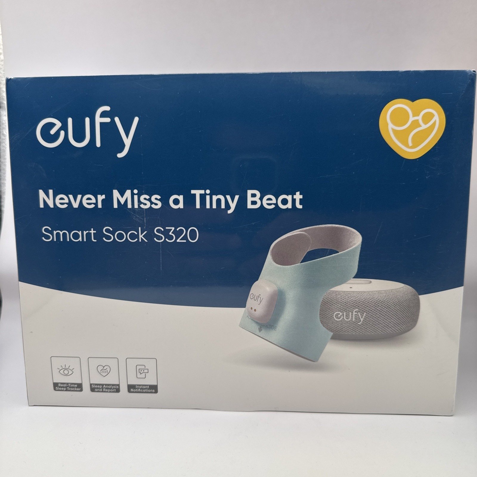 eufy Security Smart Baby Sock Monitor with Base Station – Tracks Sleep & Vitals