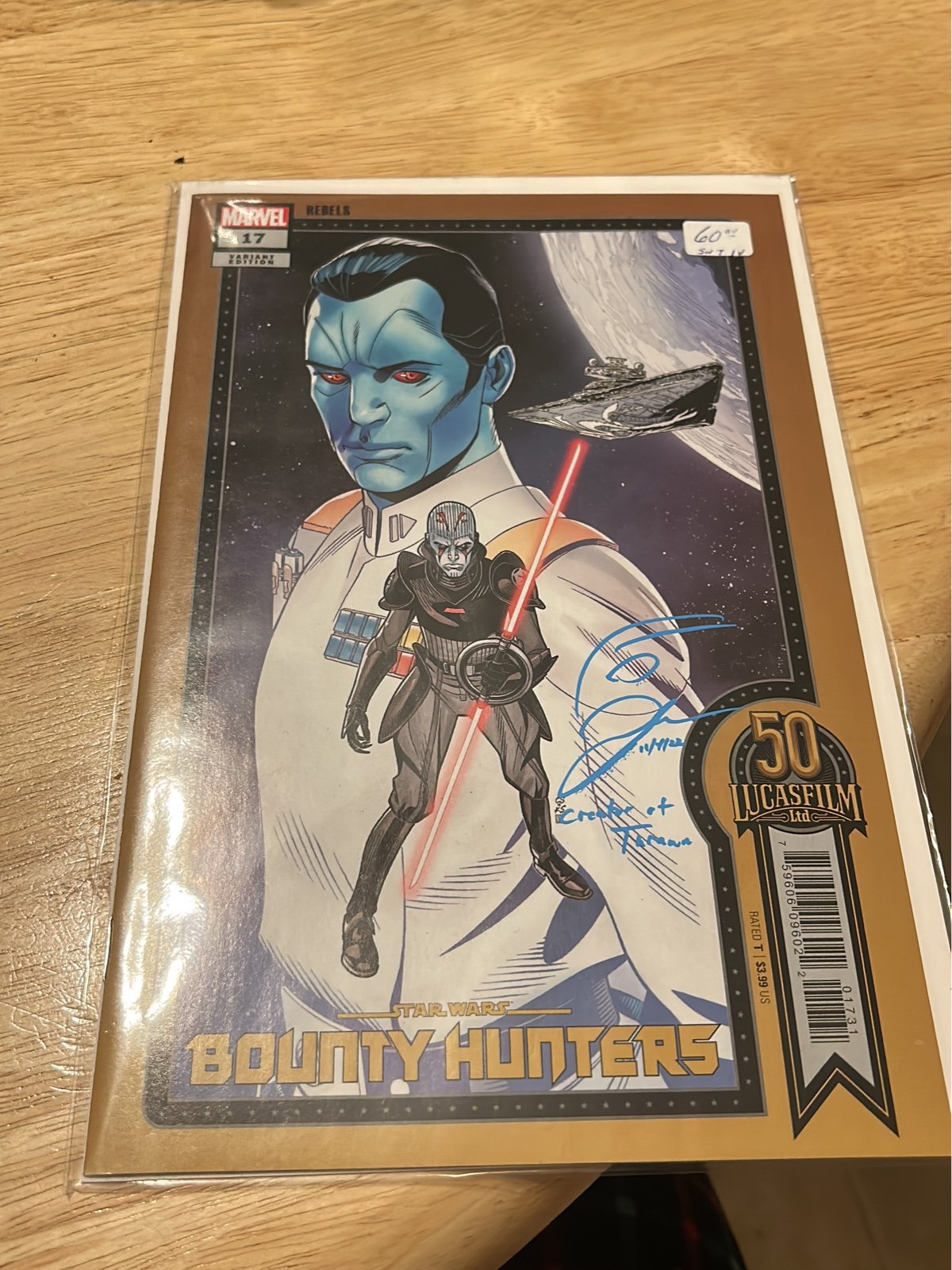 Signed Thrawn comic