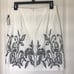 Nic + Zoe White/Black Embroidered Skirt, Size 12, NWT