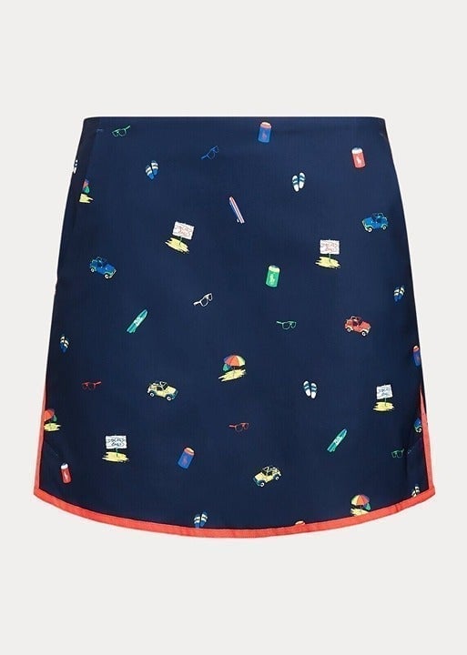 NEW! Polo Ralph Lauren Women's Size 8 Beach-Print Golf Skort NWT 148
