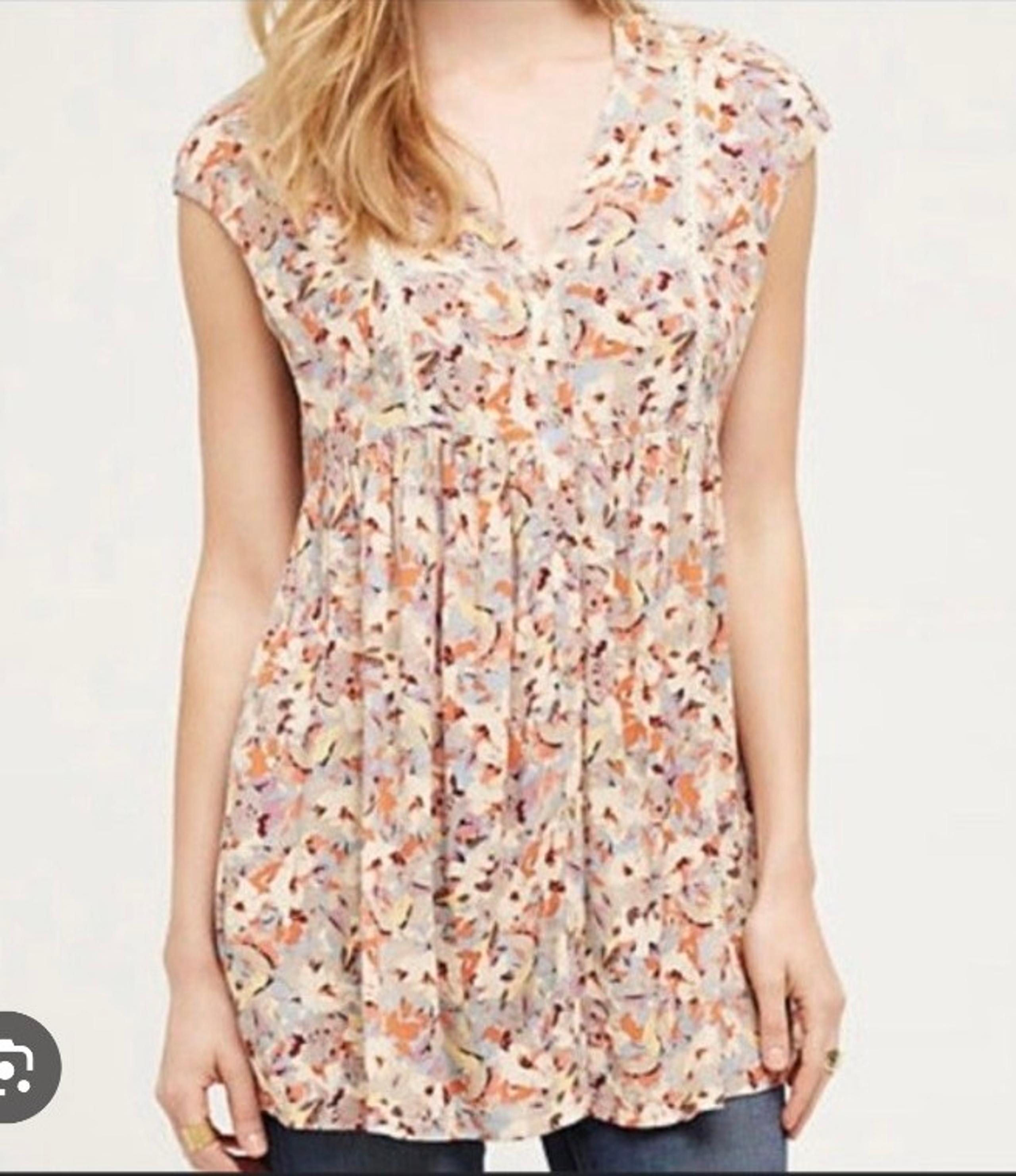 Anthro Vanessa Virginia floral tunic