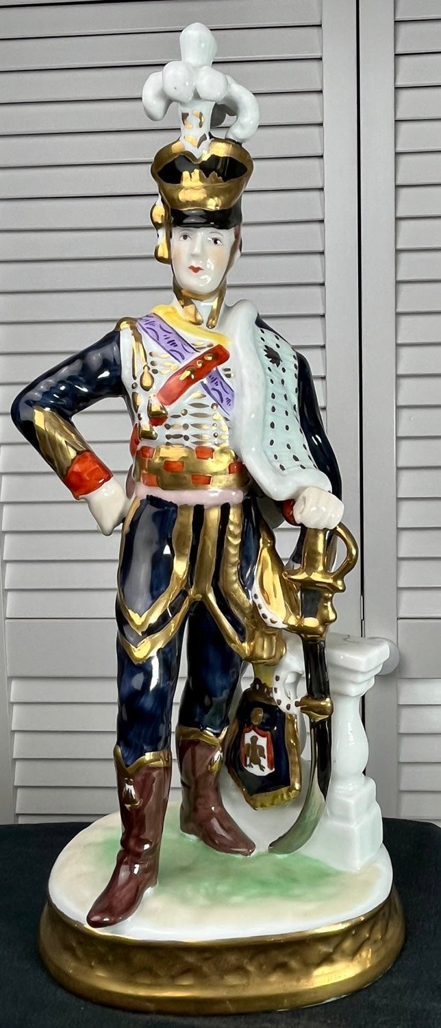 Vintage German made porcelain figurine of ‘Napoleon Marshall General’ Jean-Andoc
