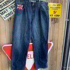 Coogi Men's Navy and Blue Jeans