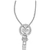 Brighton Floating Heart Badge Clip Necklace ID Holder 0913