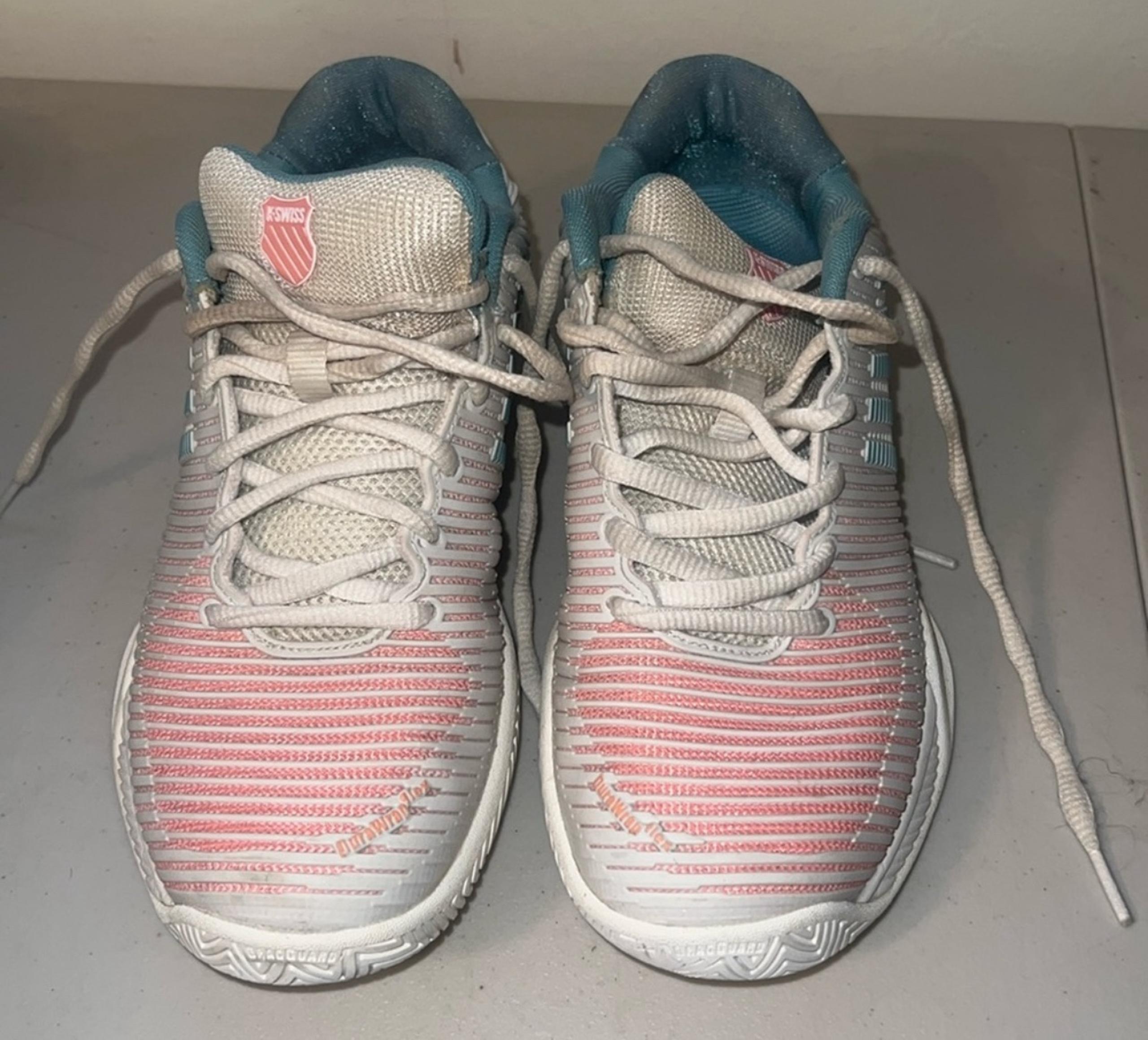 K-Swiss White pink & Light Blue Sneakers size 7