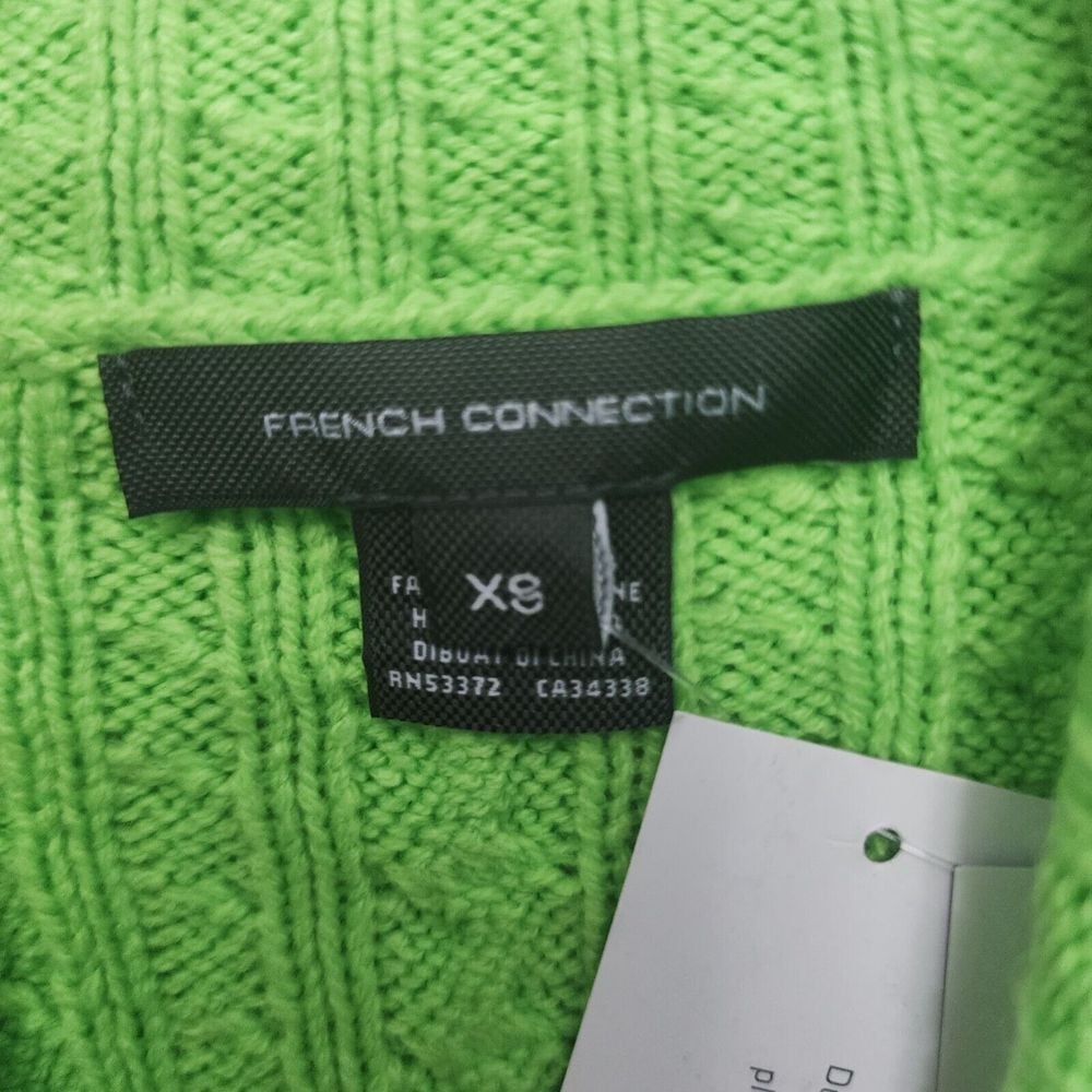 MAGLIANO「Freakettone Cable Sweater French Connection Sweater Turtle Neck Bright Green Flash