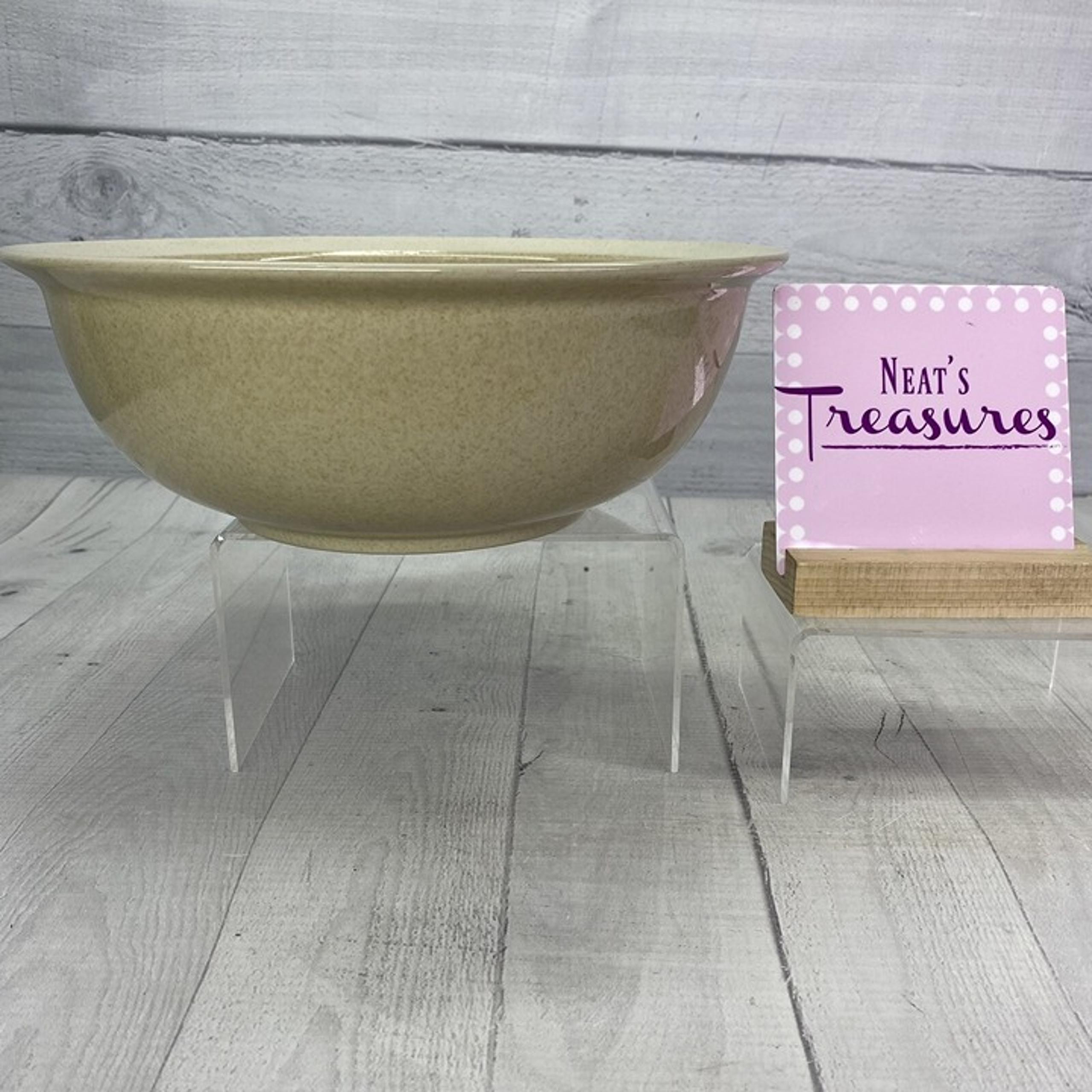 Mikasa SAND PIPER Stone Craft Yellowish Body With Lighter Rim 10" Serving Bowl
