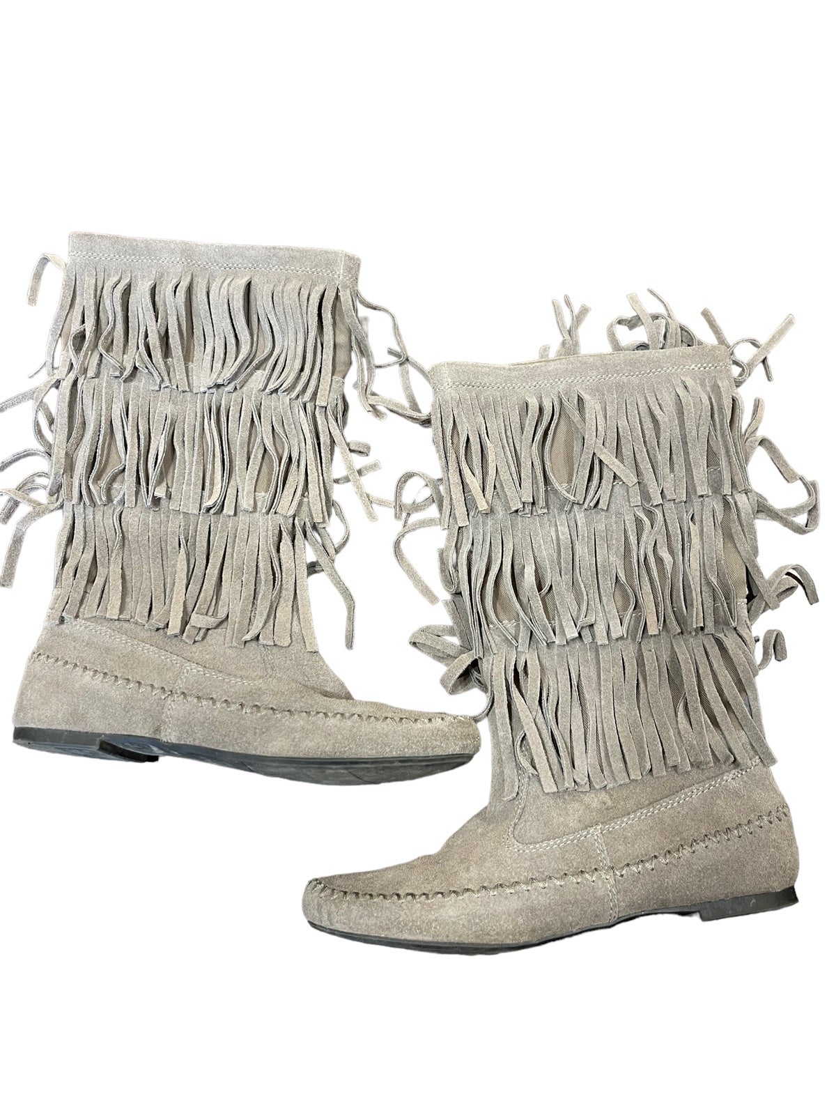 LC Lauren Conrad Gray Boots Mercari
