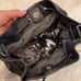 Treasure & Bond Purse Black Pebble Leather Drawstring Bucket Crossbody Handbag