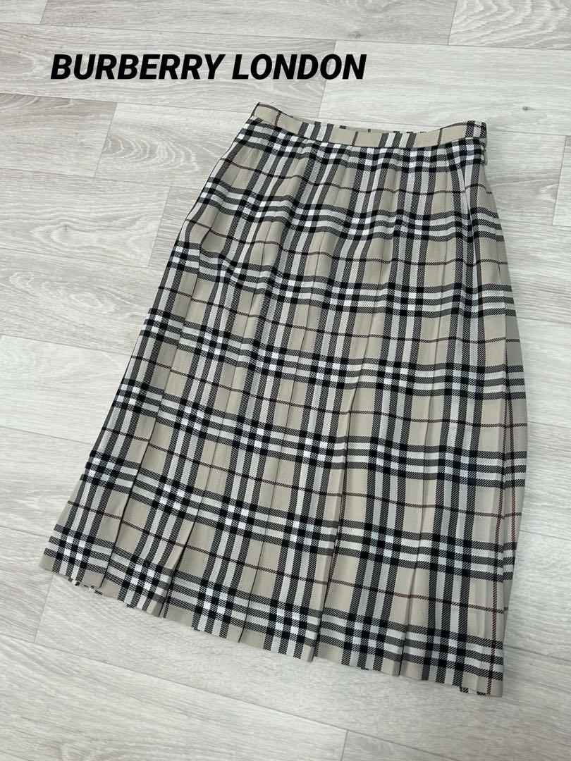 BURBERRY LONDON Nova Check Pleated Skirt