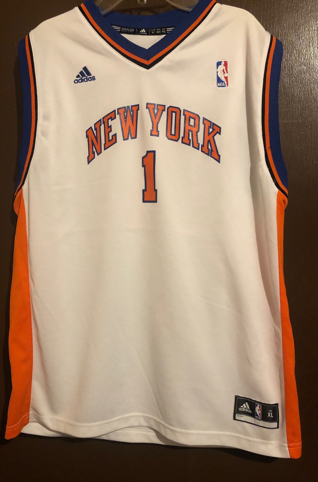 NBAAdidasYouthXLNewYork#1StoudemireJerse