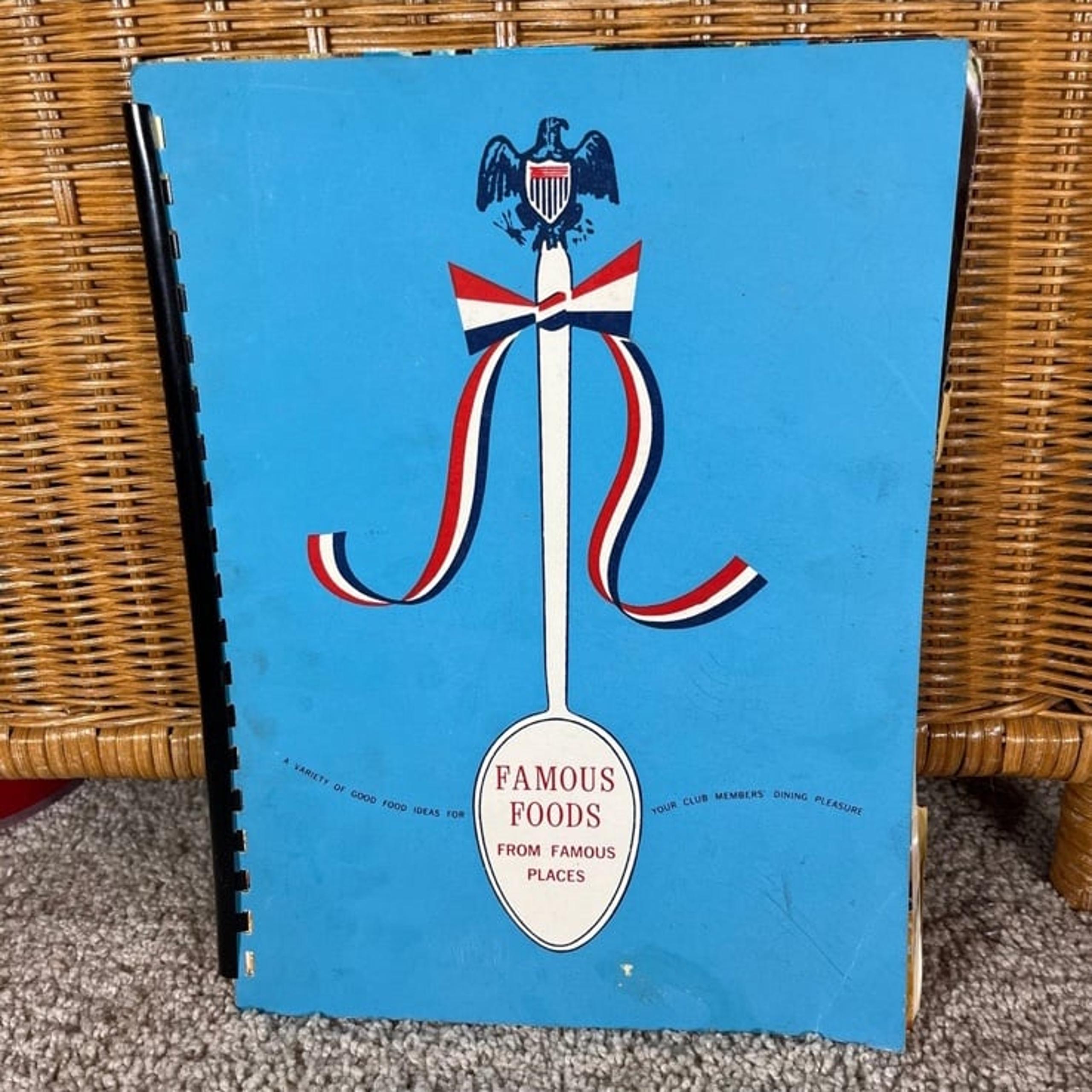 Vintage Kraft cookbook famous foods from famous places advertising book