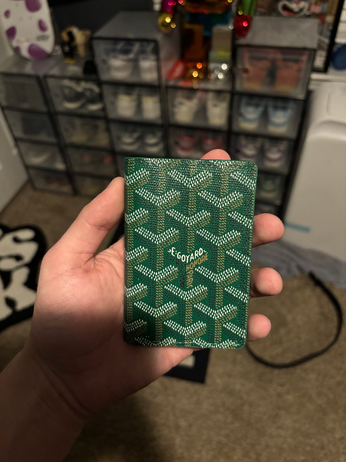 Men’s Wallet card holder green