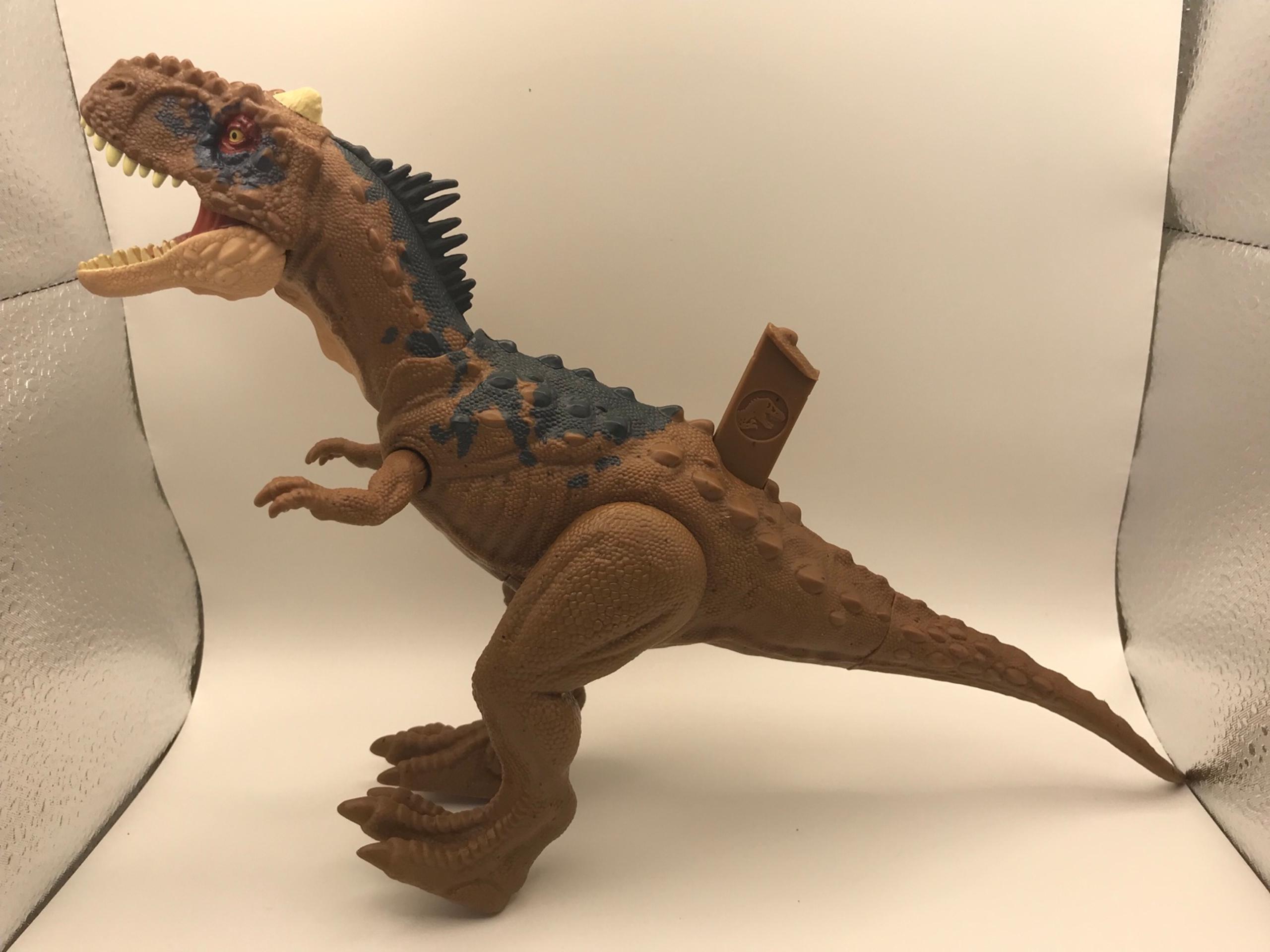Jurassic World Dominion Roar Strikers Rajasaurus Dinosaur Figure Tested Works