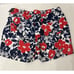 Brooks Brothers Men's Lined Swim Trunk Size L Red White Blue Floral 5 Inseam