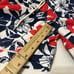 Brooks Brothers Men's Lined Swim Trunk Size L Red White Blue Floral 5 Inseam