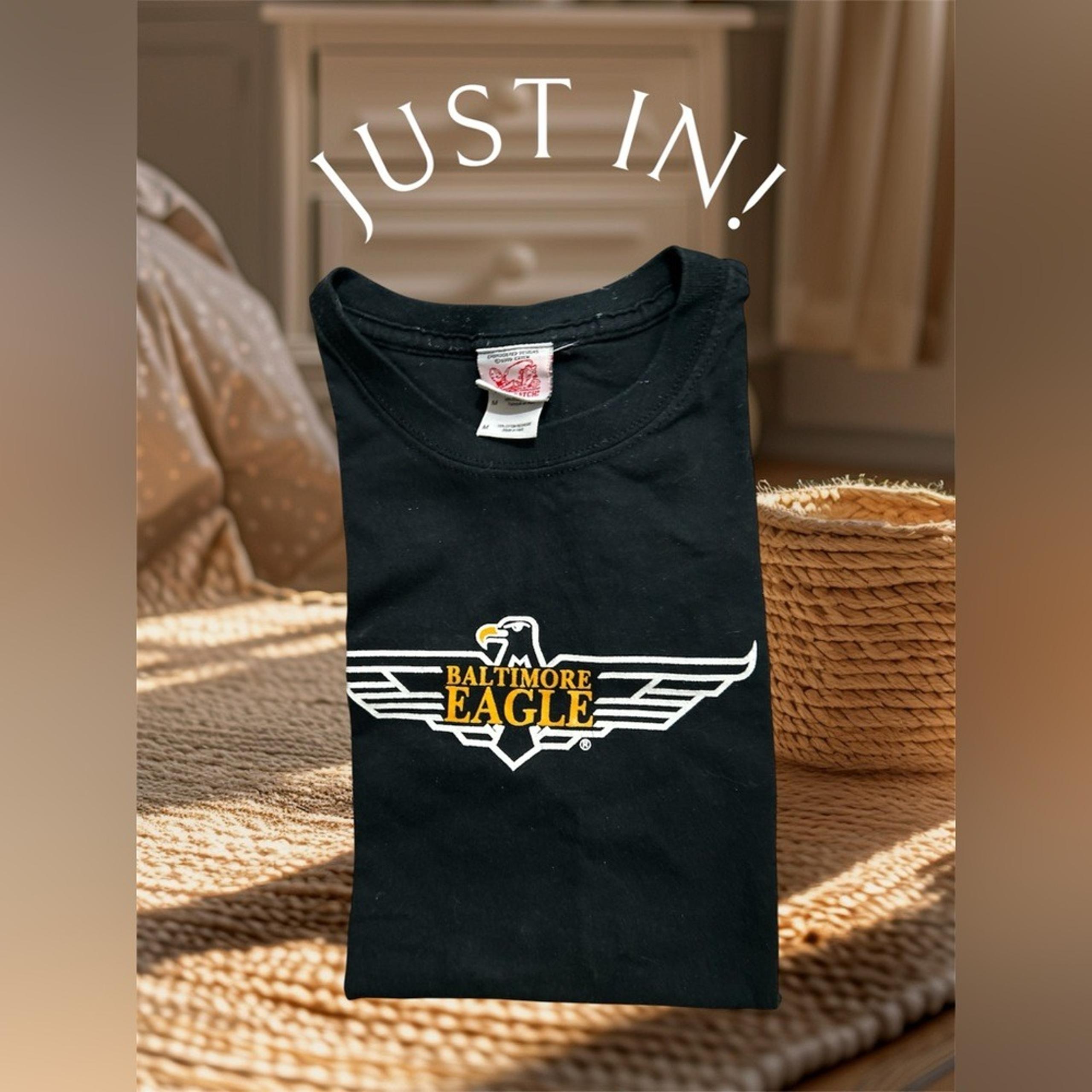 Rare Authentic Vintage Baltimore City Eagle Bar Tank Top Sz. Medium Black/Gold