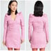 GANNI Stretch Jacquard V Neck Mini Dress Size Womens US 2 NWOT Brand new witho