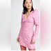 GANNI Stretch Jacquard V Neck Mini Dress Size Womens US 2 NWOT Brand new witho