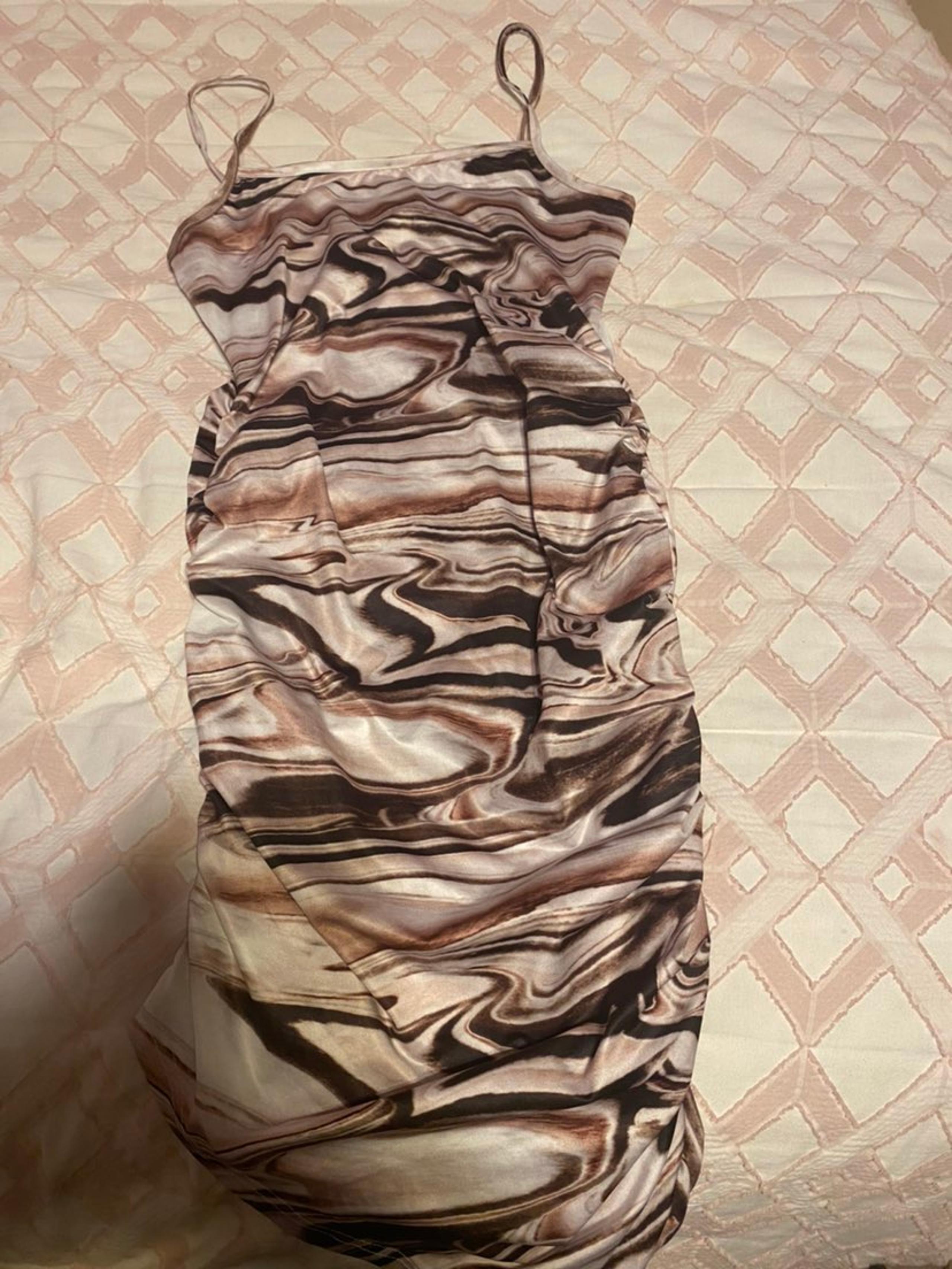 Marble bodycon dress