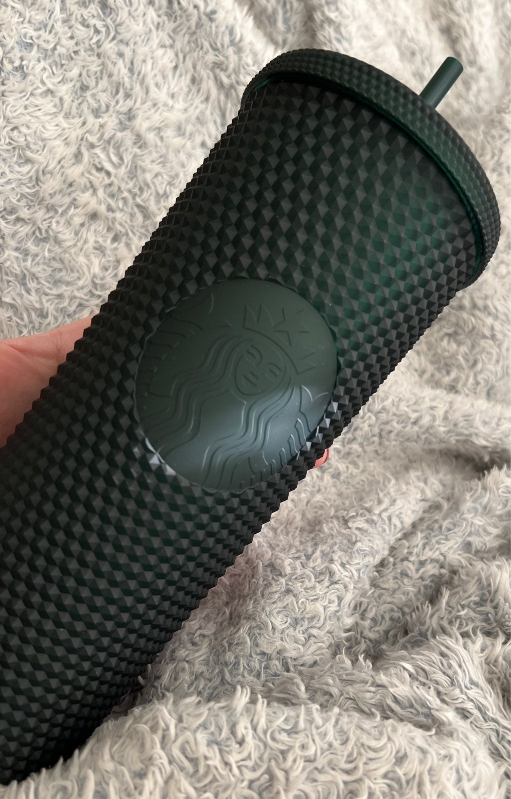 Starbucks Matte dark emrald Studded Tumbler