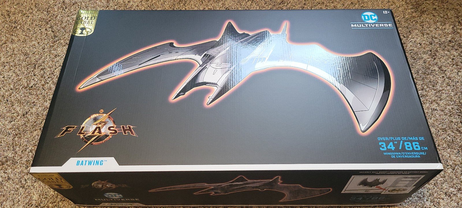 Batwing The Flash Movie Gold Label Vehicle McFarlane Toys Store Exclusive Large