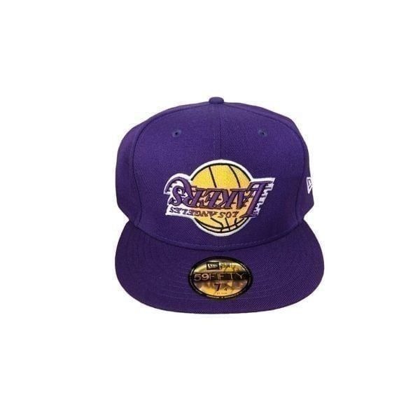 New Era Los Angeles Lakers 59FIFTY Fitted Hat Cap Size 7 5/8