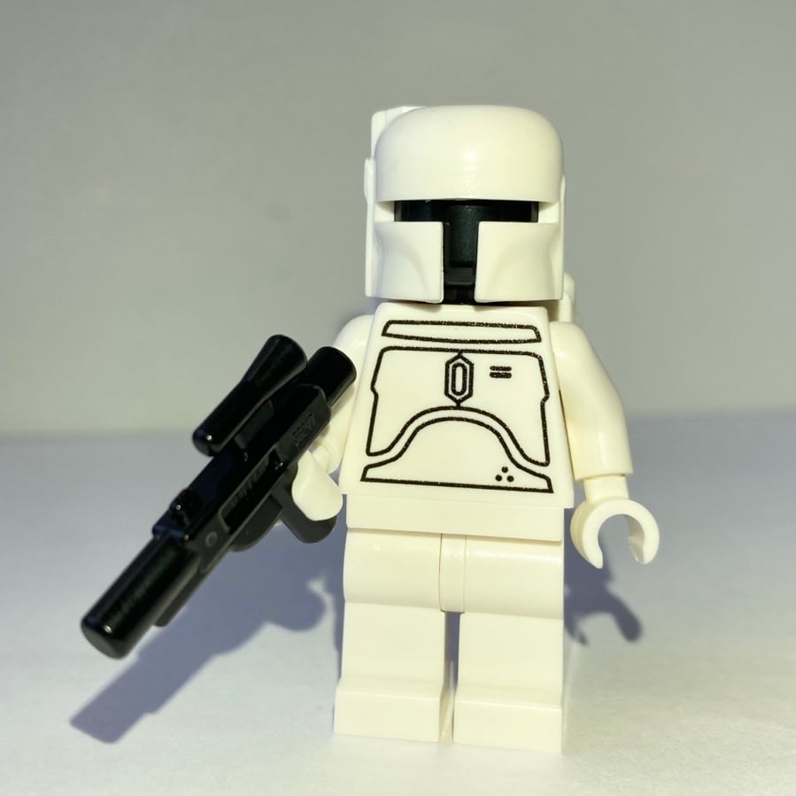 *NEW* REAL LEGO Star Wars White Boba Fett Minifigure Alternative