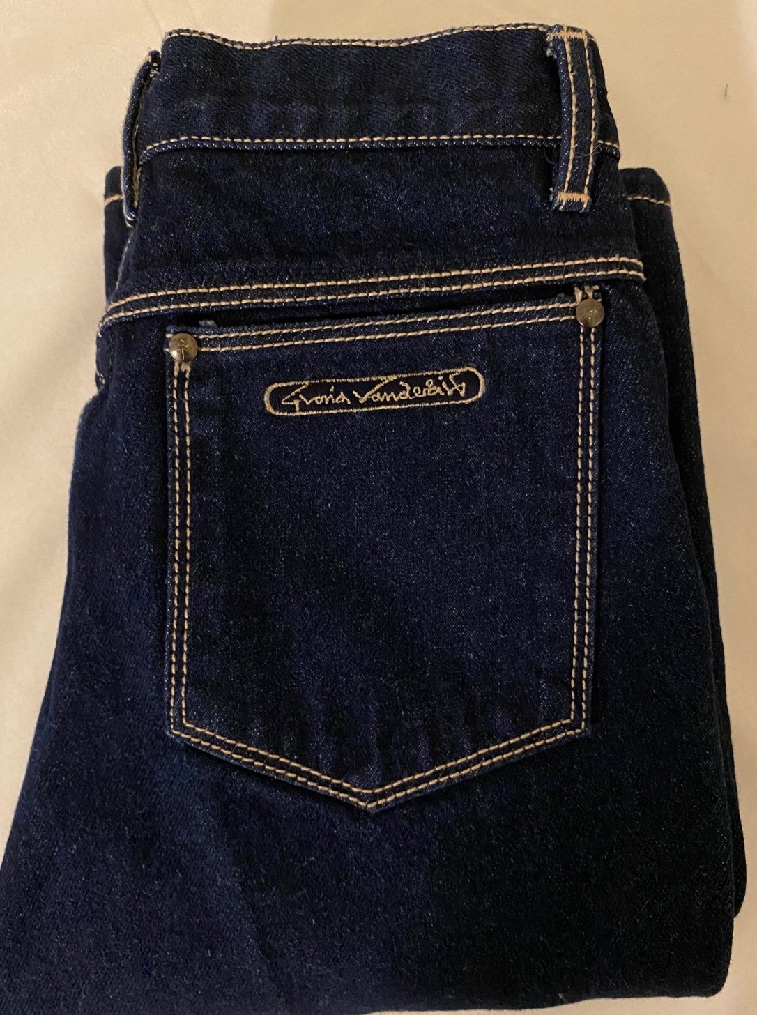 Vintage 1970s Gloria Vanderbilt Murjani High Rise Straight Leg Denim Jeans 10