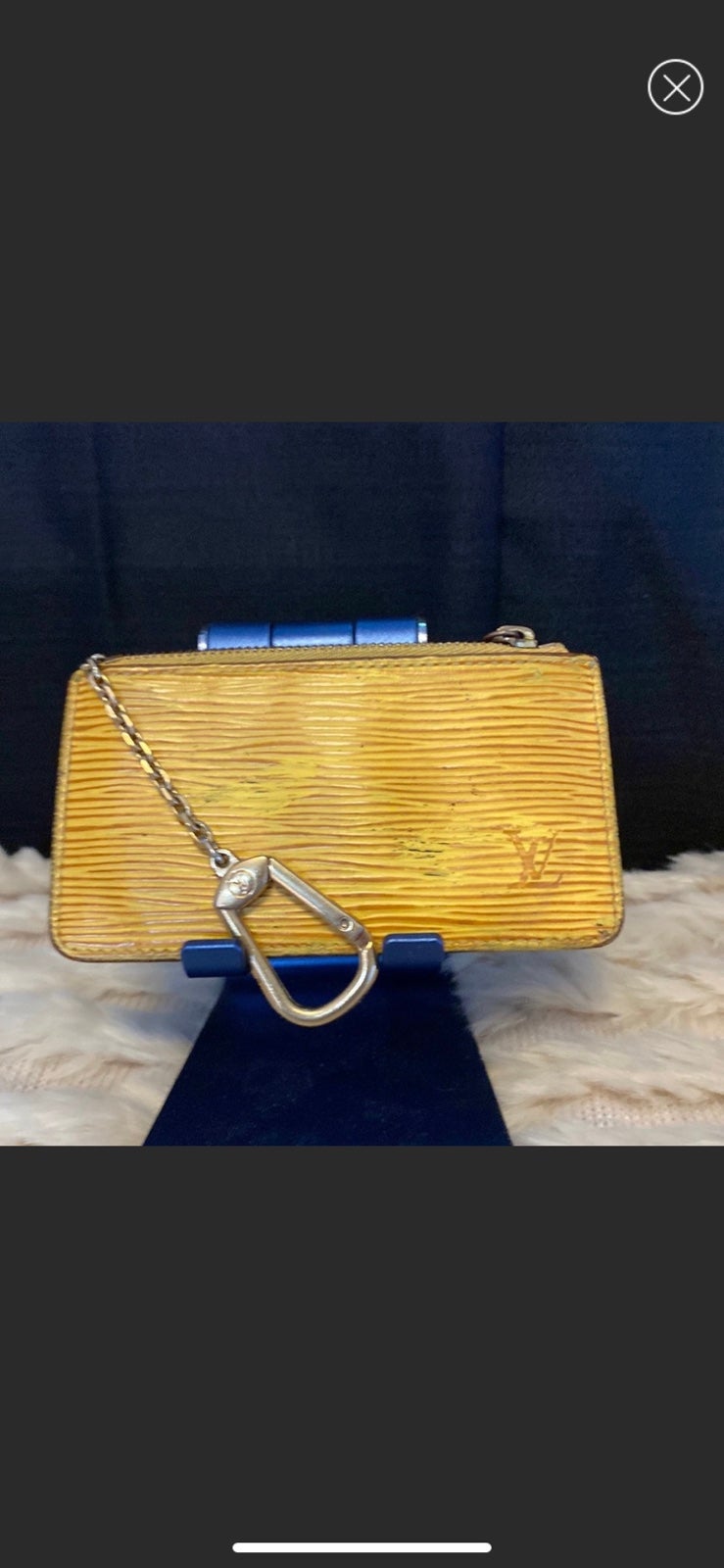LV Yellow Epi Leather Key Cles/Coin Purse