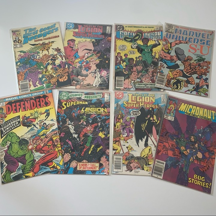 8 ORGINAL DC / MARVEL COMIC BOOKS