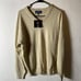 vintage y2k polo cashmere sweater deadstock brand new tan knit medium