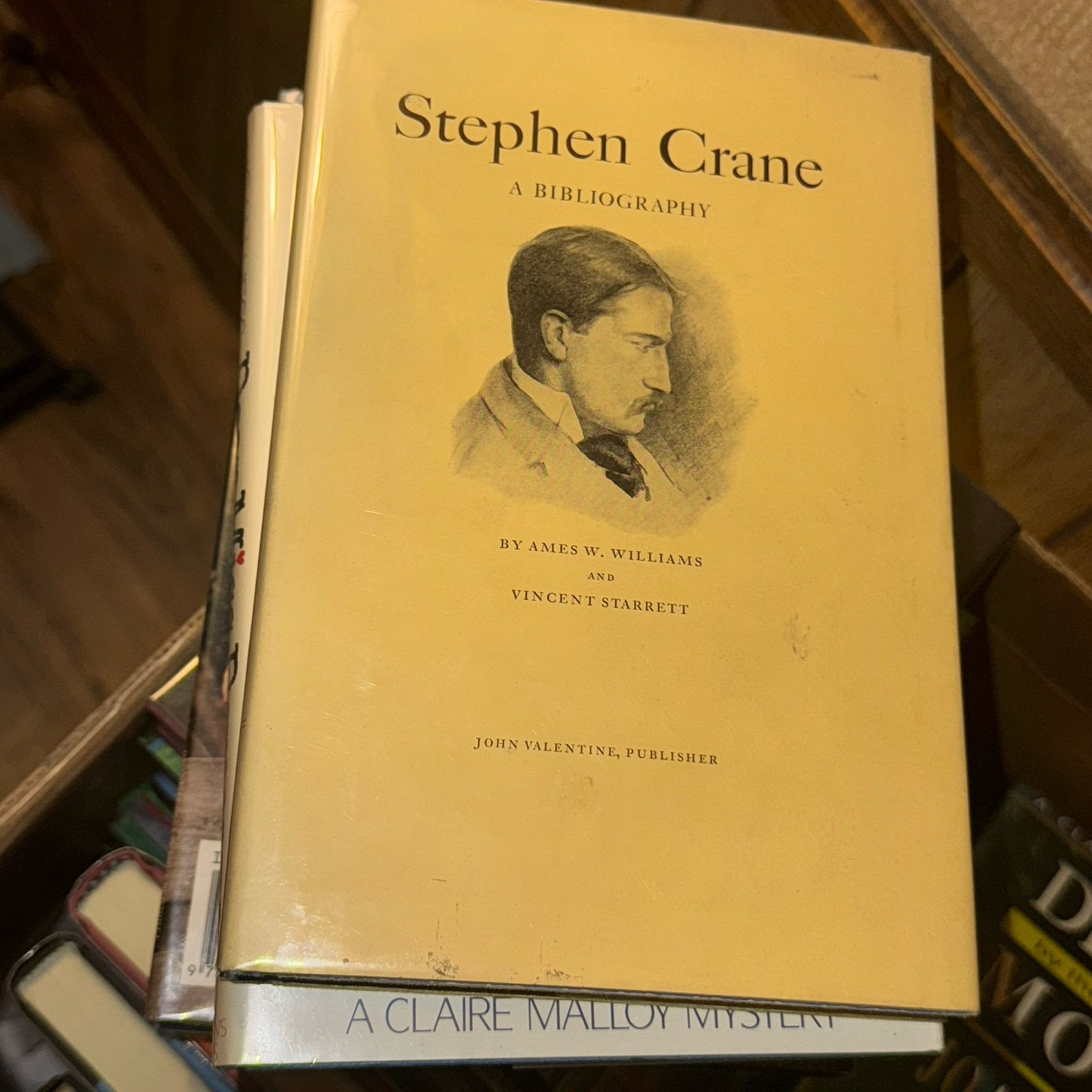 STEPHEN CRANE A BIBLIOGRAPHY SIGNED VINCENT STARRETT