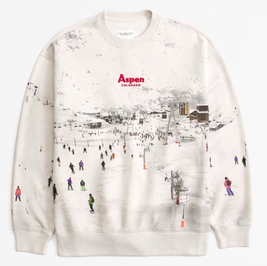 Viral Abercrombie & Fitch Aspen Colorado Pullover Sweatshirt♥︎