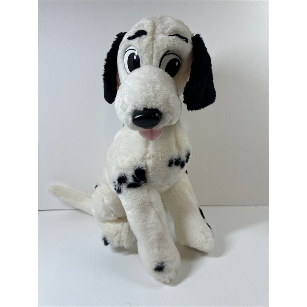 Disney 101 Dalmatians Plush Stuffed Animal Sitting Mattel Vintage 1991 15 