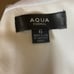 AQUA Women's Formal Dress Size 6 White Crepe Cut Out Thigh Slit Evening Gown