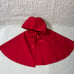 American Girl Tagged Pleasant Company 1992 Felicity Cardinal Cloak Red Cape