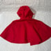 American Girl Tagged Pleasant Company 1992 Felicity Cardinal Cloak Red Cape
