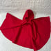 American Girl Tagged Pleasant Company 1992 Felicity Cardinal Cloak Red Cape